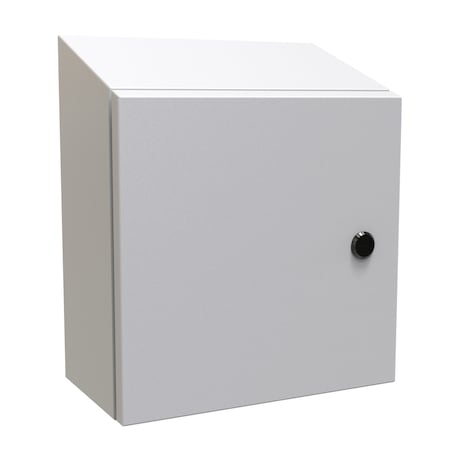 Hammond 1/4 Turn Latch Electrical Enclosures, 12 in H, 6 in D, 12 in W, 4, 12, Steel ST12126LG